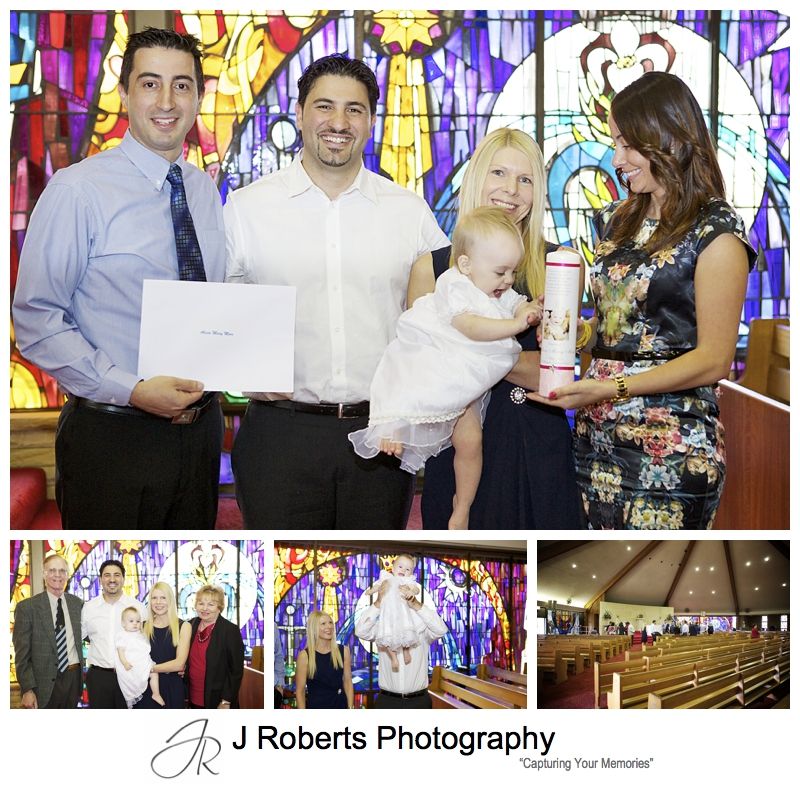 Baptism ceremony at St Michael's Baulkham Hills - sydney baptism photography